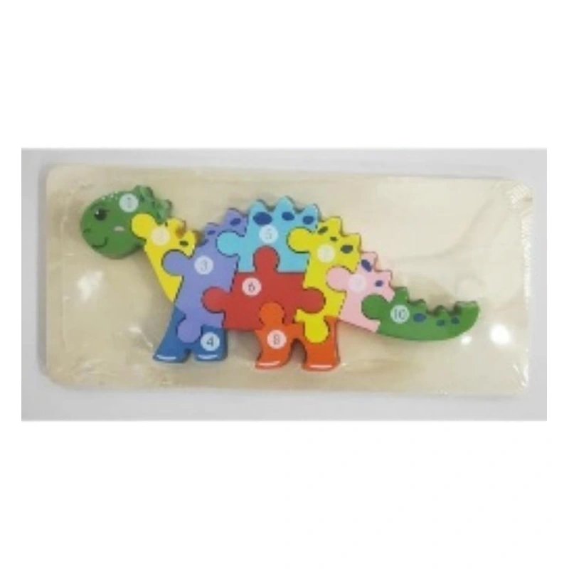 Kids Wooden Dinosaur Numbers Jigsaw Puzzle - 007-1 | Bilal Toys